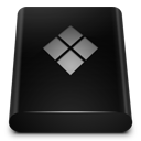 Black Drive Bootcamp Icon 128x128 png